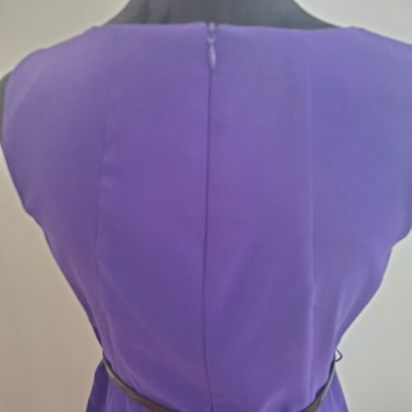 AGB Women's Sleeveless Sheath Dress with Belt - Picture 5 of 7